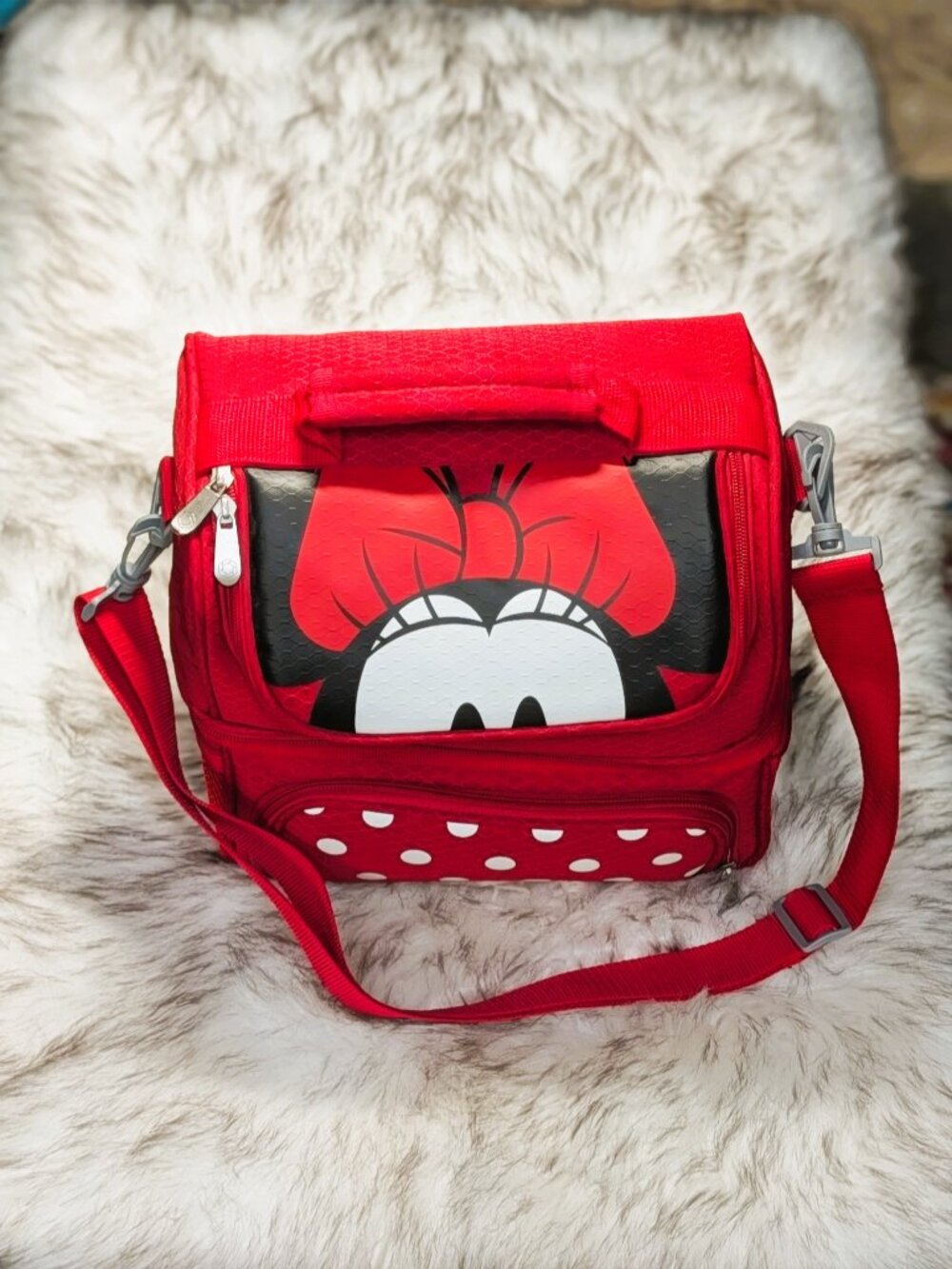 Picnic Time Disney Minnie Mouse Pranzo Lunch Tote Insulated Utensils - Picture 2 of 9